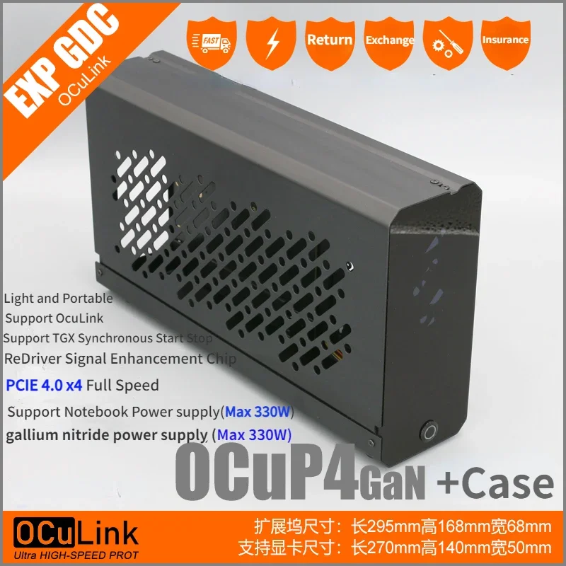 OCuP4GaN OCuLink GPU Dock Case - đánh giá và giá External Gpu Dock Pcie 4.0 Oculink