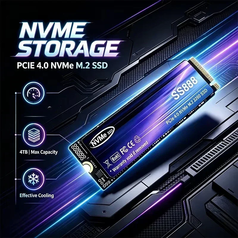 SS888 500GB 1TB 2TB 4TB M.2 NV - đánh giá và giá M.2 Nvme 4Tb Pcie 4.0 Ssd